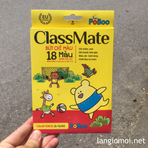 Bút chì PoBoo 12 Màu Class Mate