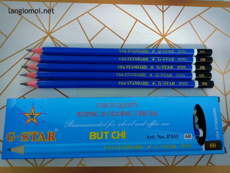 Bút chì Gstar P333 3B,4B,5B,6B